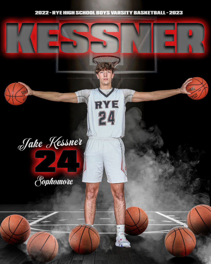 (PHOTO: The 2022-23 Rye Boys Varsity Basketball MVP is sophomore Jake Kessner.)