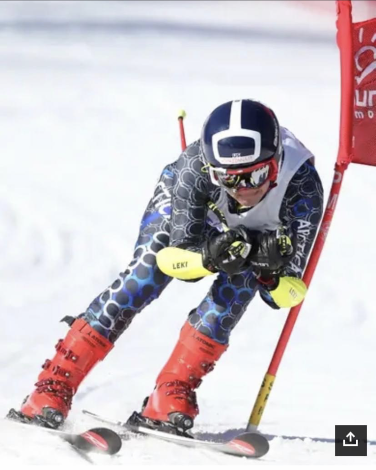 (PHOTO: The 2022-23 Rye Varsity Skiing Boys MVP is junior Justin Gray.)