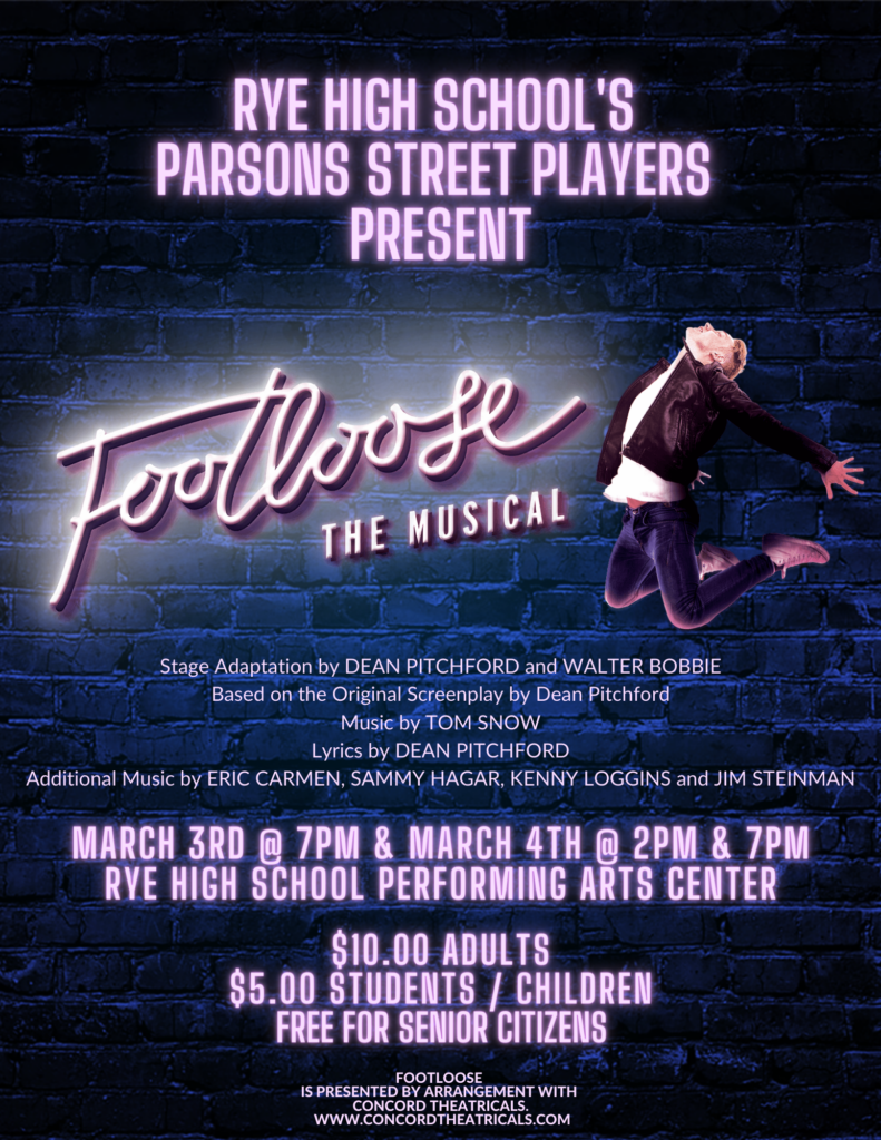 RHS Footloose Show Flier