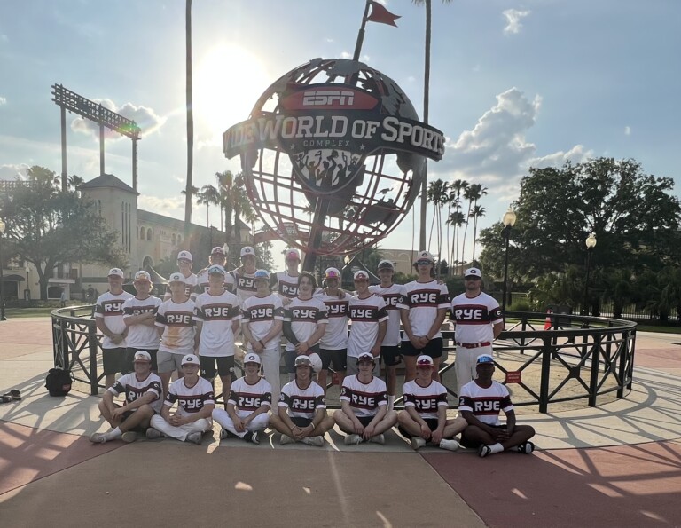 (PHOTO: Rye Boys Varsity Baseball at Disney Wide World of Sports in Orlando, Florida.)