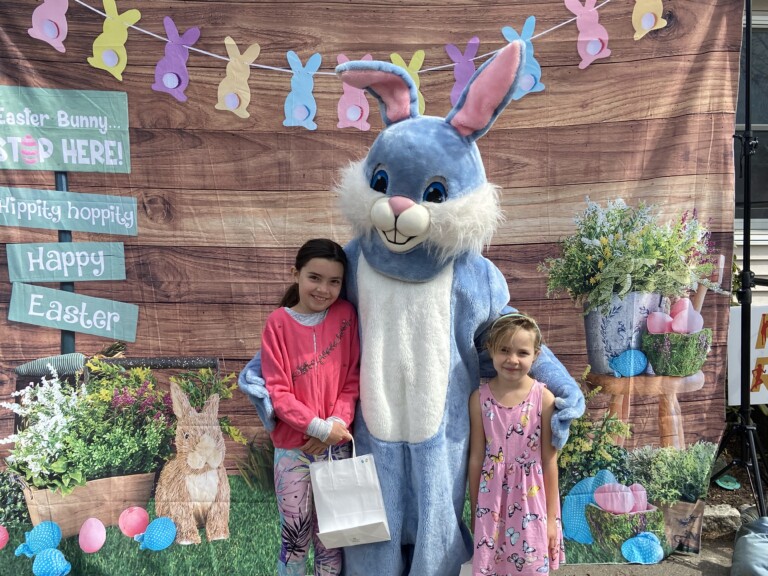 (PHOTO: The Easter Bunny at Rye Recreation's 2022 Easter Egg hunt.)