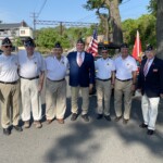 (PHOTO: Members of American Legion Post 128 moments before the start of the 2023 Memorial Day Parade down Purchase Street in Rye.)