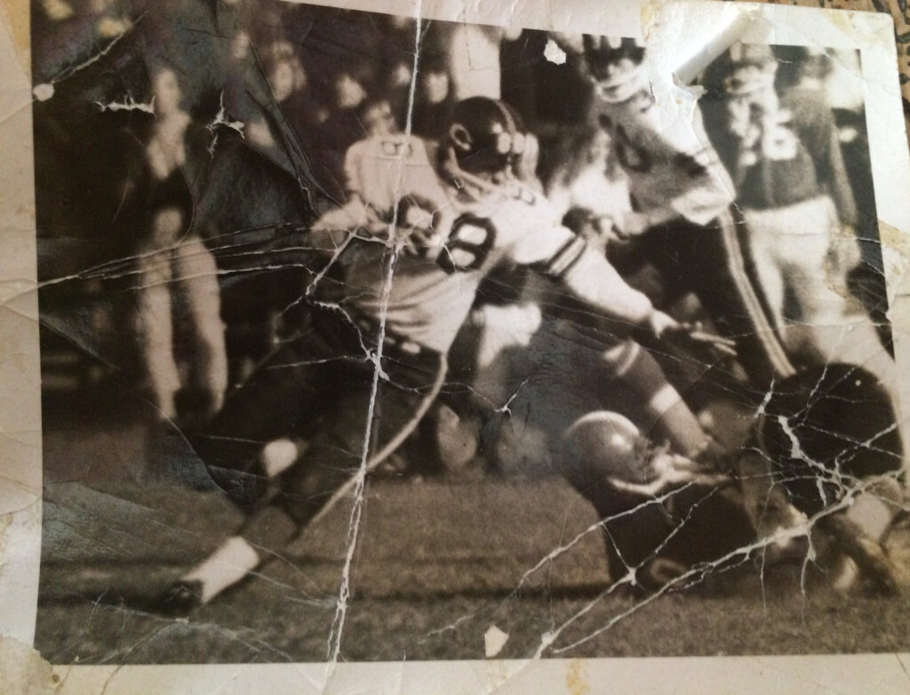 (PHOTO: Jim Dianni, #88, Rye High School, 1967.)