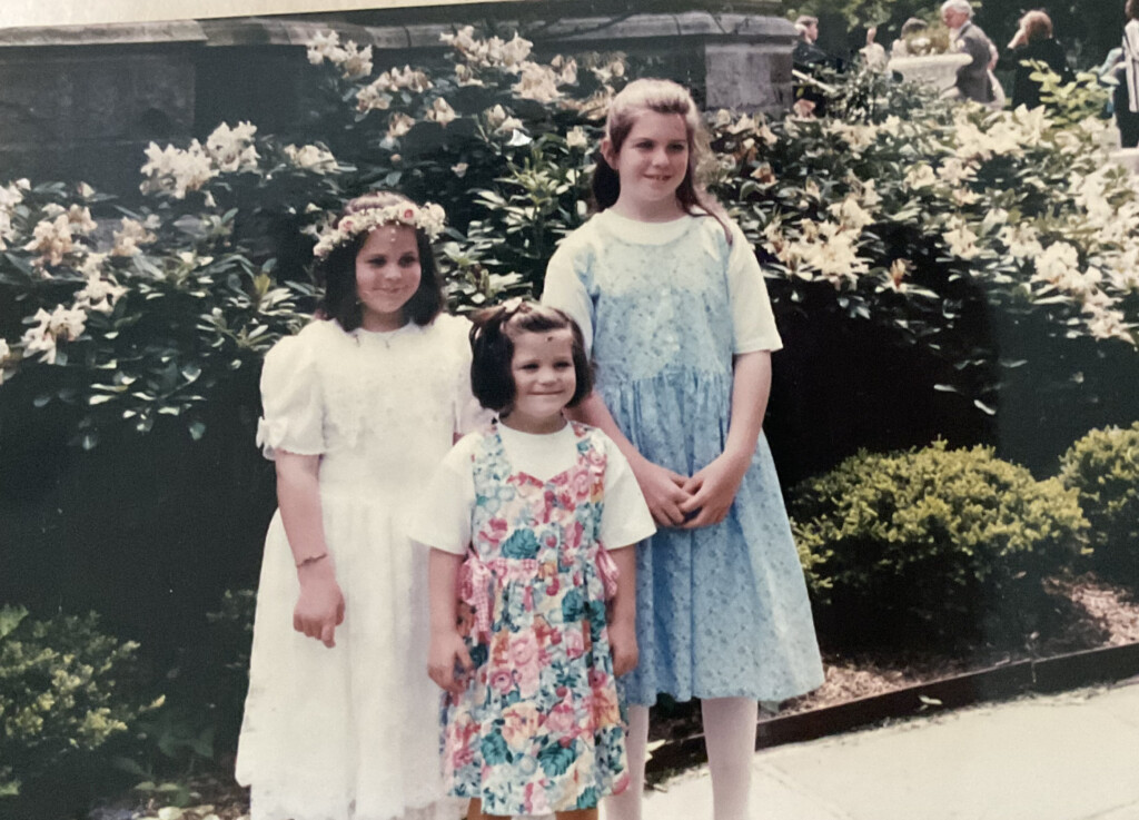 (PHOTO: Dianni's daughters Kelly, Casey and Katie at Kelly’s Resurrection confirmation in 1999.)