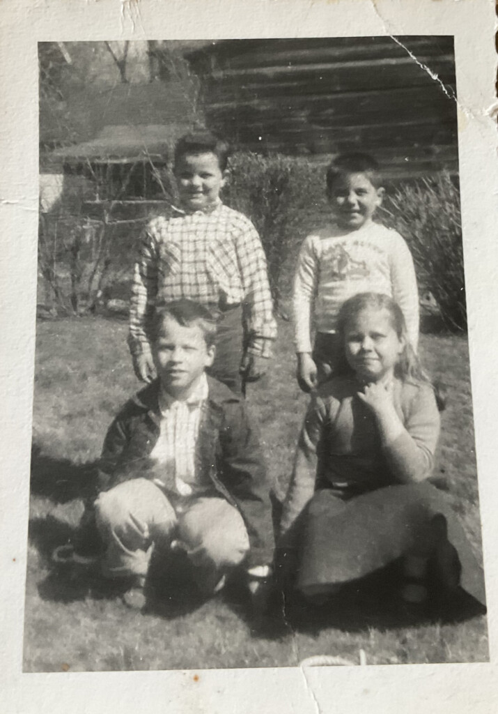 (PHOTO: Jim Dianni's Grapal Street friends: (kneeling) Billy & Melinda Barnes, (standing) Dianni & Carlo Castellano.)