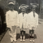 (PHOTO: Resurrection School 1st kindergarten graduation class in 1955. Jim Dianni, Carlos Castellano & Vincent Dempsey.)