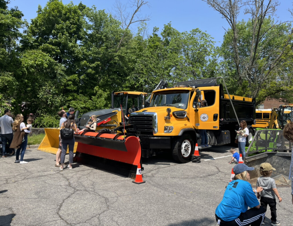 (PHOTO: The Rye Free Reading Room's 2023 annual Vehicle Fair showed off this heavy machinery from the City of Rye Department of Public Works. Who doesn't like a dump truck? Credit: Will McCullough.)