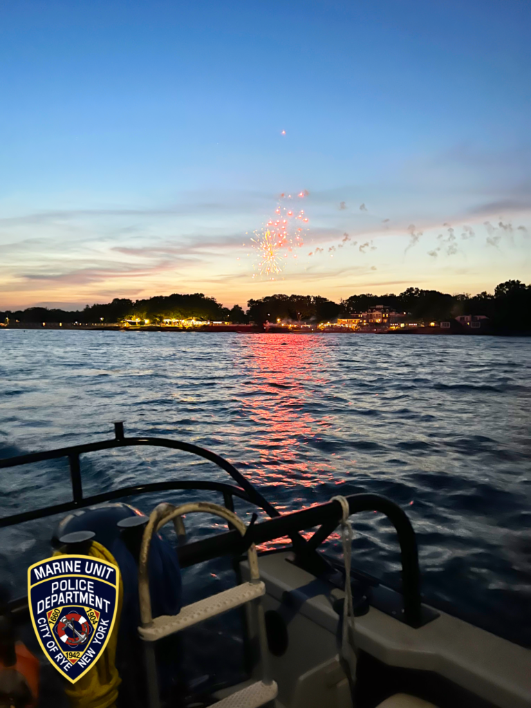 (PHOTO: The City of Rye Police Department marine unit was out patrolling the Long Island Sound on Saturday, May 27, 2023.)