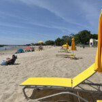 (PHOTO: Playland Beach's new lounge furniture. Credit: Will McCullough.)