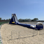 (PHOTO: The new waterfront slide on Playland Beach. Credit: Will McCullough.)