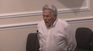 (PHOTO: Former Councilmember Gerry Seitz addressing the Rye City Council on Wednesday, June 14, 2023.)
