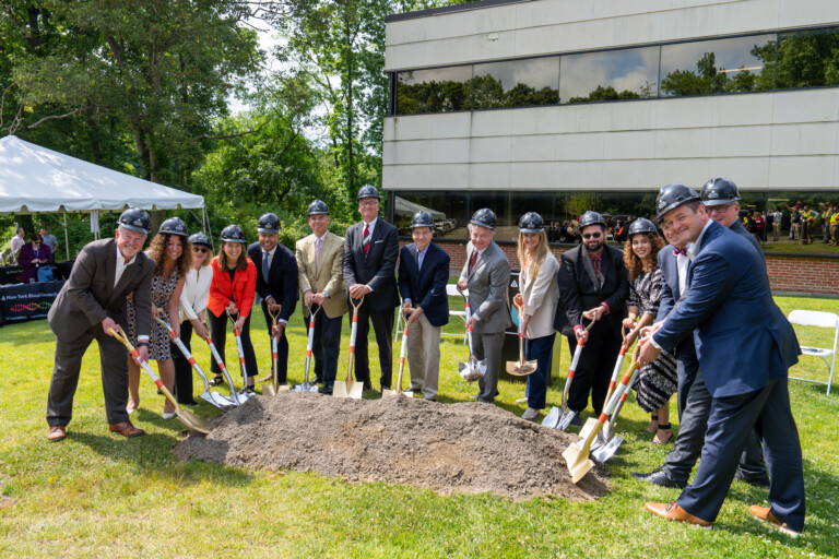 (PHOTO: The New York Blood Center Enterprises groundbreaking of 601 Midland Avenue on Thursday, June 15, 2023.)