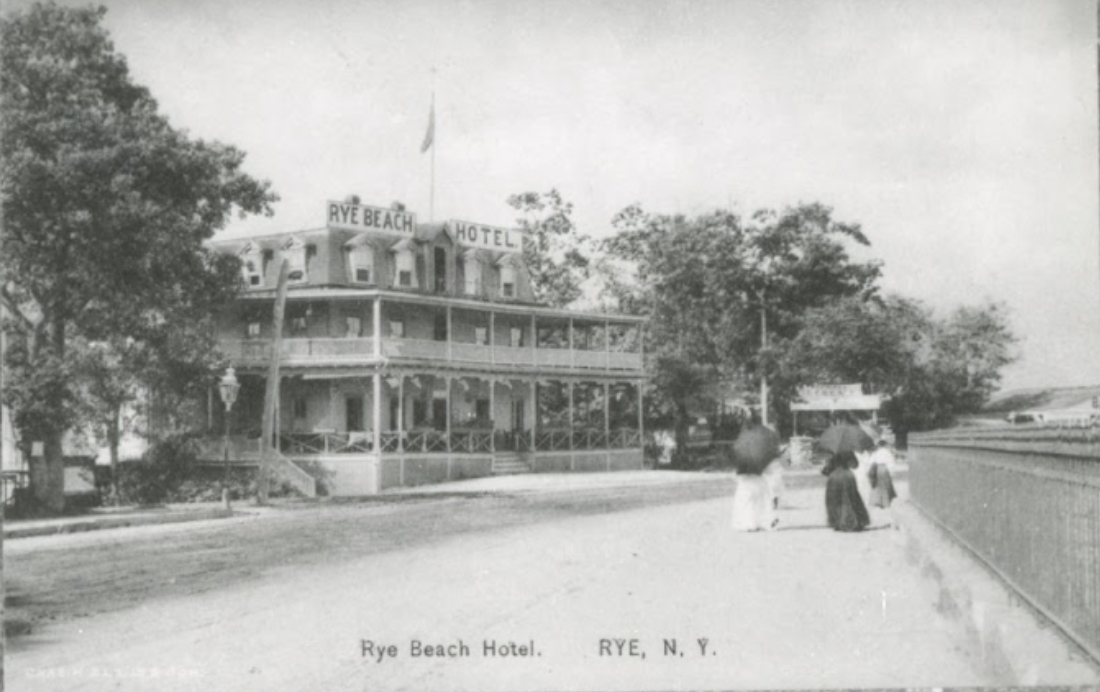 (PHOTO: Rye Beach Hotel c. 1910s or 1920s Credit: Chas. M. Ellis and Son)