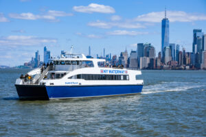 (PHOTO: Rye Playland operator Standard Amusements will charter a NY Waterways ferry to run service from New York City to Rye Playland on Saturday, August 19th.)