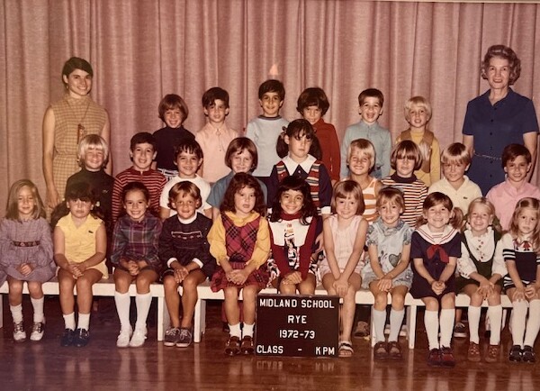 (PHOTO: Maggie Nye and her Kindergarten Class at Midland School in 1972)