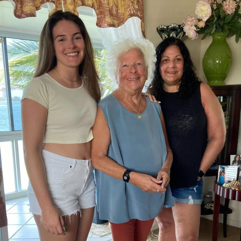 (PHOTO: Rye lifer Traci Fiore (right) pictured with her daughter, Rye High School graduate Gabby Gomez, and her mother, Terri Silverman.)