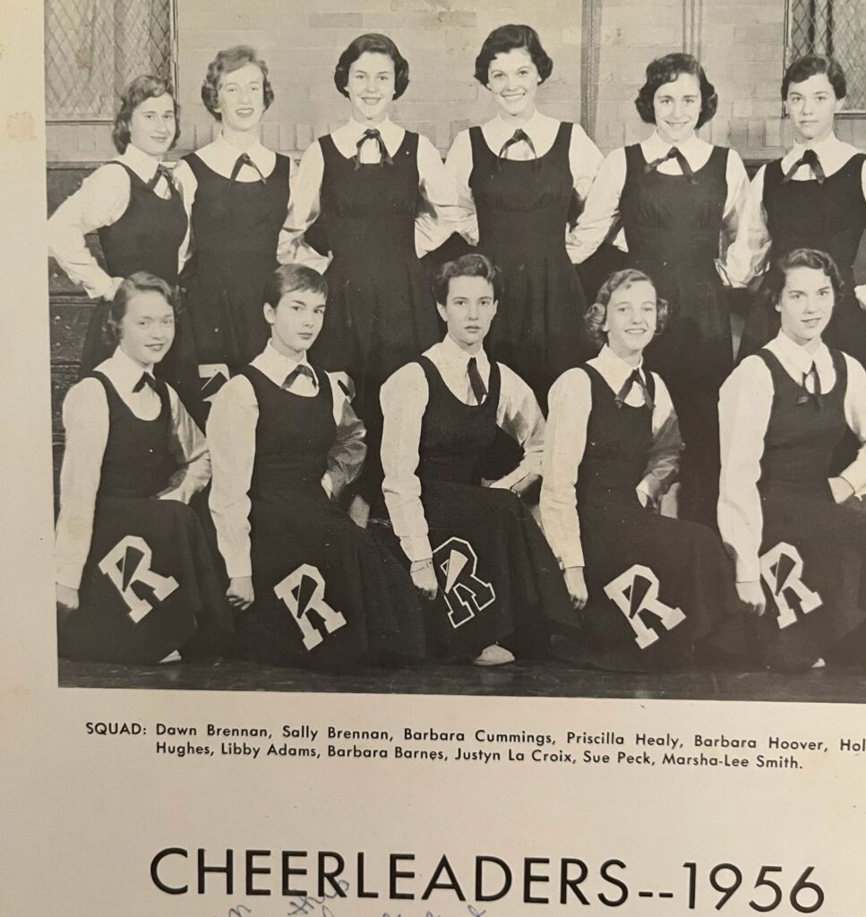(PHOTO: Kerry's mother, Barbara Cummings (top left) from 1956 Rye High School Yearbook.)