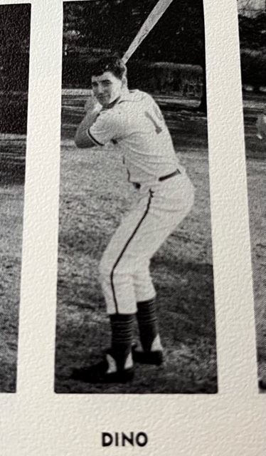 (PHOTO: Dino Garr as co-captain on the Rye High School Varsity Baseball team in 1965.)