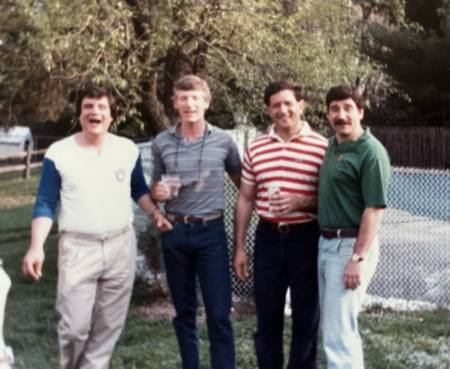 (PHOTO: With childhood friends (left to right) Victor Muzzillo, Jim Noble, Carl Maresca, Dino Garr.)
