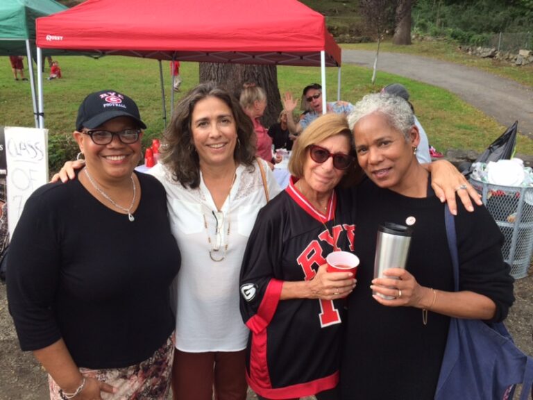 (PHOTO: Talento with her friends from Rye High School, Class of '73.)