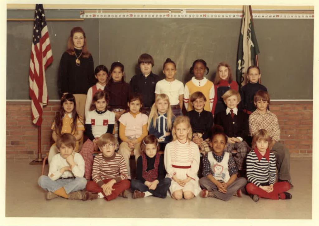 (PHOTO: Adriane's 1st grade class at Osborn School in 1973)