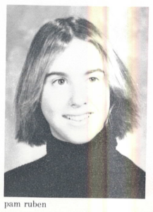 (PHOTO: The year book photo of Pamela Ruben Golum, the Rye High School Class of 1974.)