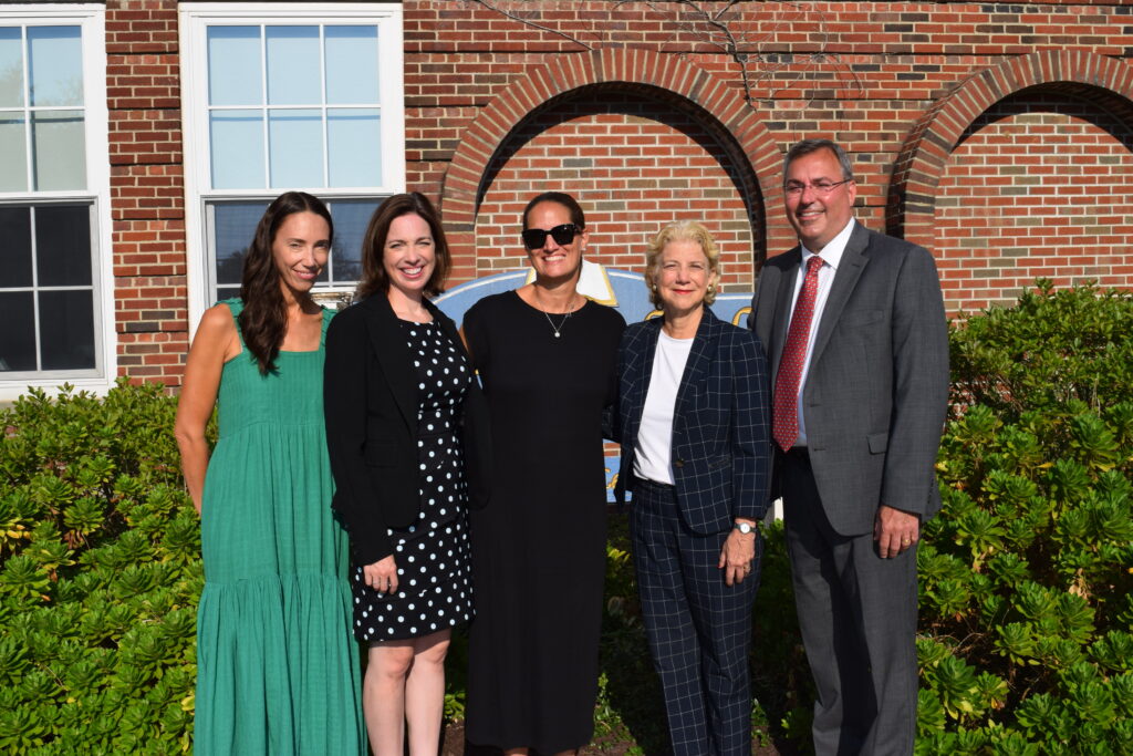 (PHOTO: At Milton Elementary on the first day of school 2023, Milton PTO Head Chrissy Duggan, Director, Pupil Personnel & Special Education Services Dr. Erin Vredenburgh, Board of Ed President Jane Anderson, State Senator Shelley Mayer and Superintendent Eric Byrne.)