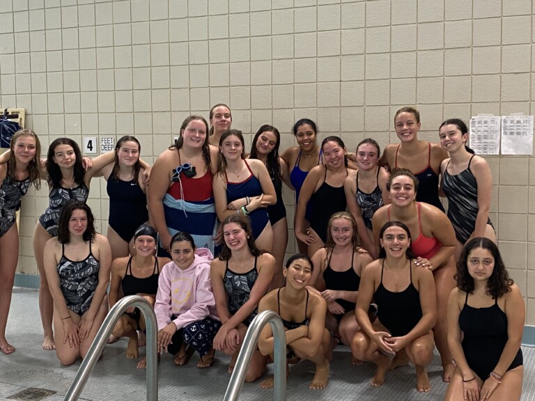 (PHOTO: The 2023 Rye Girls Varsity Swimming & Diving team.)