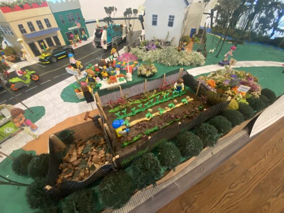 (PHOTO: At the Rye Garden Club show, "Tomorrow's Sustainable Town, USA" by Jung Chai and Nancy Everett.)