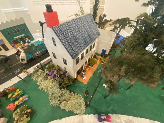 (PHOTO: At the Rye Garden Club show, "Tomorrow's Sustainable Town, USA" by Jung Chai and Nancy Everett.)