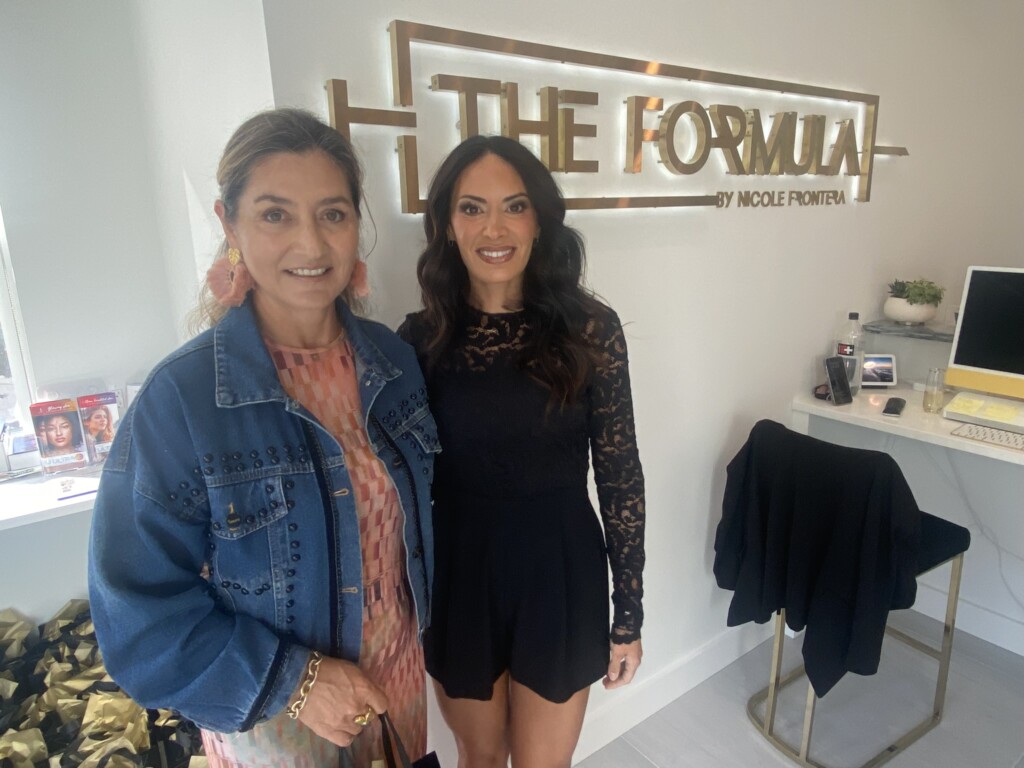 (PHOTO: City of Rye Deputy Mayor Carolina Johnson with Nicole Frontera, owner of the new medical spa at 77 Purchase Street, on Thursday, September 21, 2023 during the grand opening.)