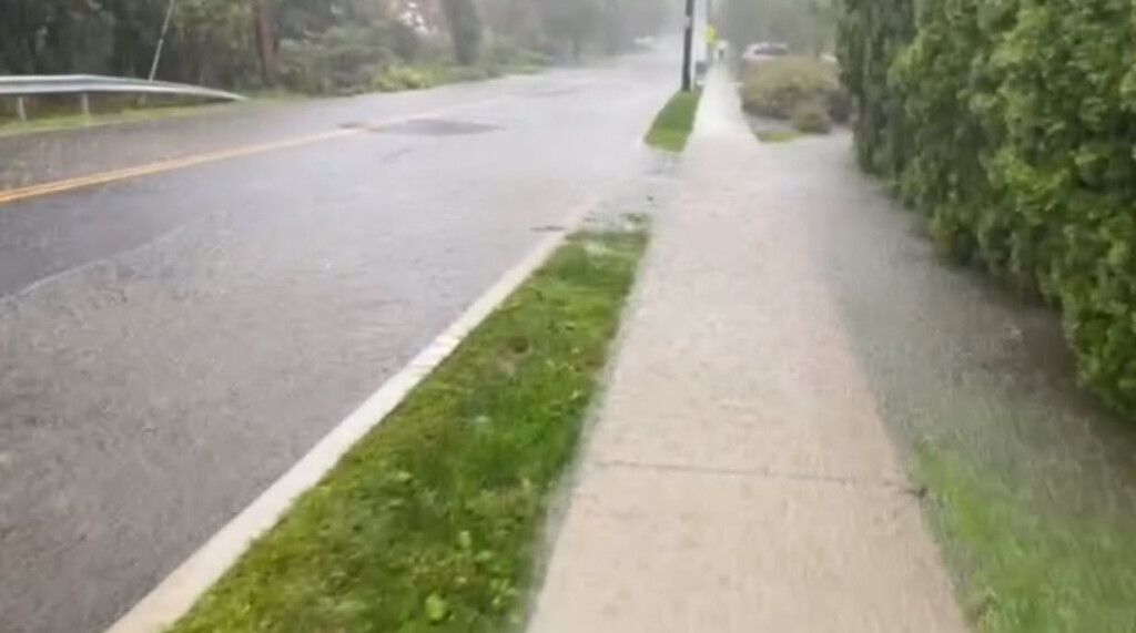 (PHOTO: Park Avenue at the Rye - Harrison line by Beaver Swamp Brook on Friday, September 29, 2023 around 9:30am.)