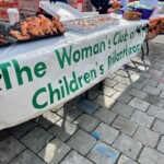 (PHOTO: The annual Children’s Philanthropy of Rye bake sale, located in front the Rye Country Store and Rye Eye Care, on Purchase Street at the annual Halloween window paints event on October 22, 2023.)