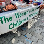(PHOTO: The annual Children’s Philanthropy of Rye bake sale, located in front the Rye Country Store and Rye Eye Care, on Purchase Street at the annual Halloween window paints event on October 22, 2023.)
