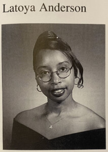 (PHOTO: Latoya Anderson from the 1999 Rye High School Stagecoach yearbook.)