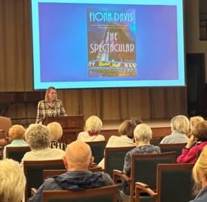 (PHOTO: New York Times best-selling author Fiona Davis spoke to a full house at The Osborn on Thursday, October 19, 2023.)