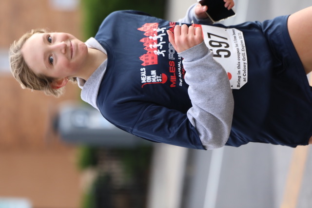 (PHOTO: At the 2023 annual Miles for MOMS (Meals of Main Street) race: Rye High School freshman Amaryn Farr.)