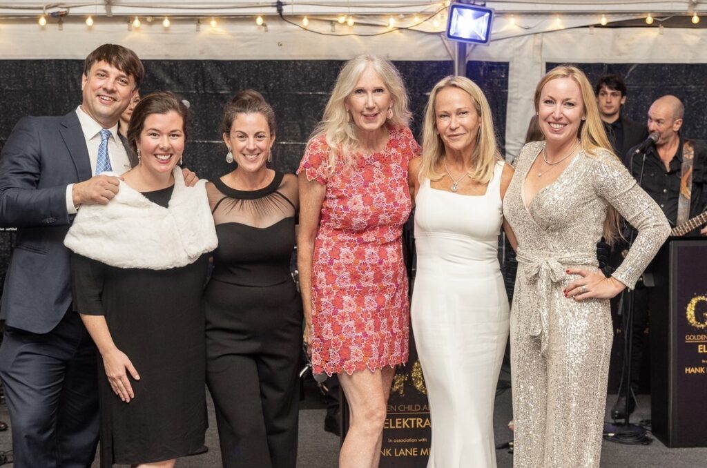 (PHOTO: The annual Jay Soirée helped raise $100,000 towards a successful $1.25 million campaign at the Jay Heritage Center. At the soirée: co-chairs (L-R) Brian and Emily Wells, Lindsay Martin, Suzanne Clary, Kim Berns and Jenny Marinak.)