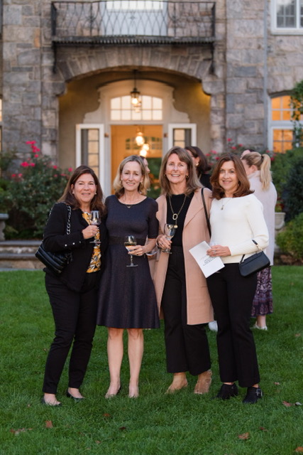 (PHOTO: Wainwright House had its 2023 benefit on Wednesday evening, October 11. From left to right: Kelly Jancski, Carrie Donahue, Liz Woods. Credit: Jo Bryant.)