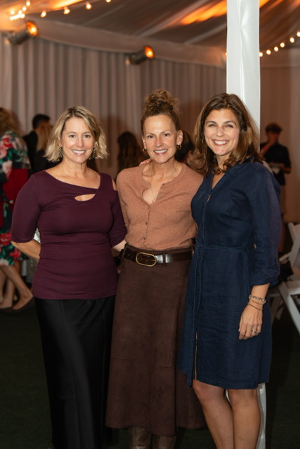 (PHOTO: Wainwright House had its 2023 benefit on Wednesday evening, October 11. From left to right: Maria Guarnieri, honoree Annabel Monaghan, Marybeth Lubeck, Elisabeth Thorington. Credit: Jo Bryant.)