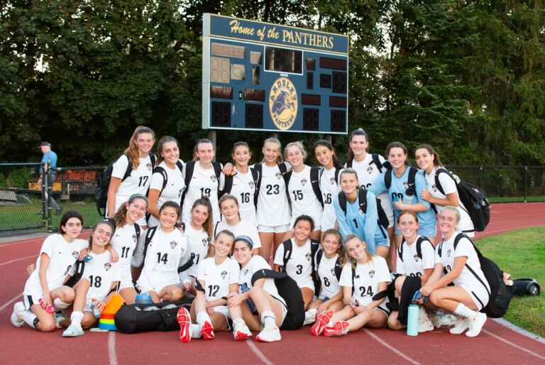 (PHOTO: The 2023 Rye Girls Varsity Soccer team. File photo. Credit: Aileen Brown.)