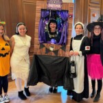 (PHOTO: Osborn senior living campus residents and Osborn Elementary School students came together on October 31, 2023 to celebrate Halloween.)