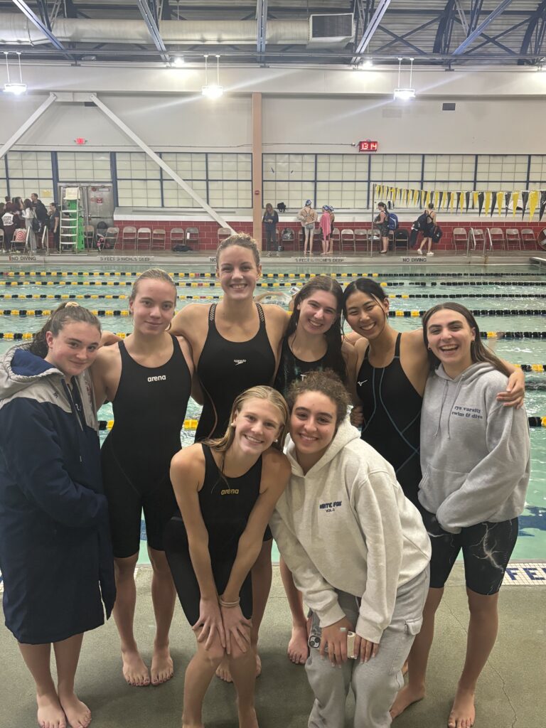(PHOTO: The 2023 Rye Girls Varsity Swimming and Diving team made waves at sectionals on Thursday, November 2, 2023.)