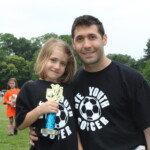 (PHOTO: Rye Lifer Peter Thomas and Anabelle Thomas at Rye Youth Soccer intramural league.)