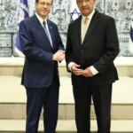 (PHOTO: Westchester County Executive and Rye guy George Latimer (right) with Israel President Isaac Herzog during the Westchester Jewish Council mission trip this week.)