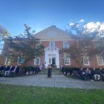 (PHOTO: The Veterans Day ceremony on the Rye Village Green November 11, 2023.)