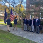 (PHOTO: The Veterans Day ceremony on the Rye Village Green November 11, 2023.)