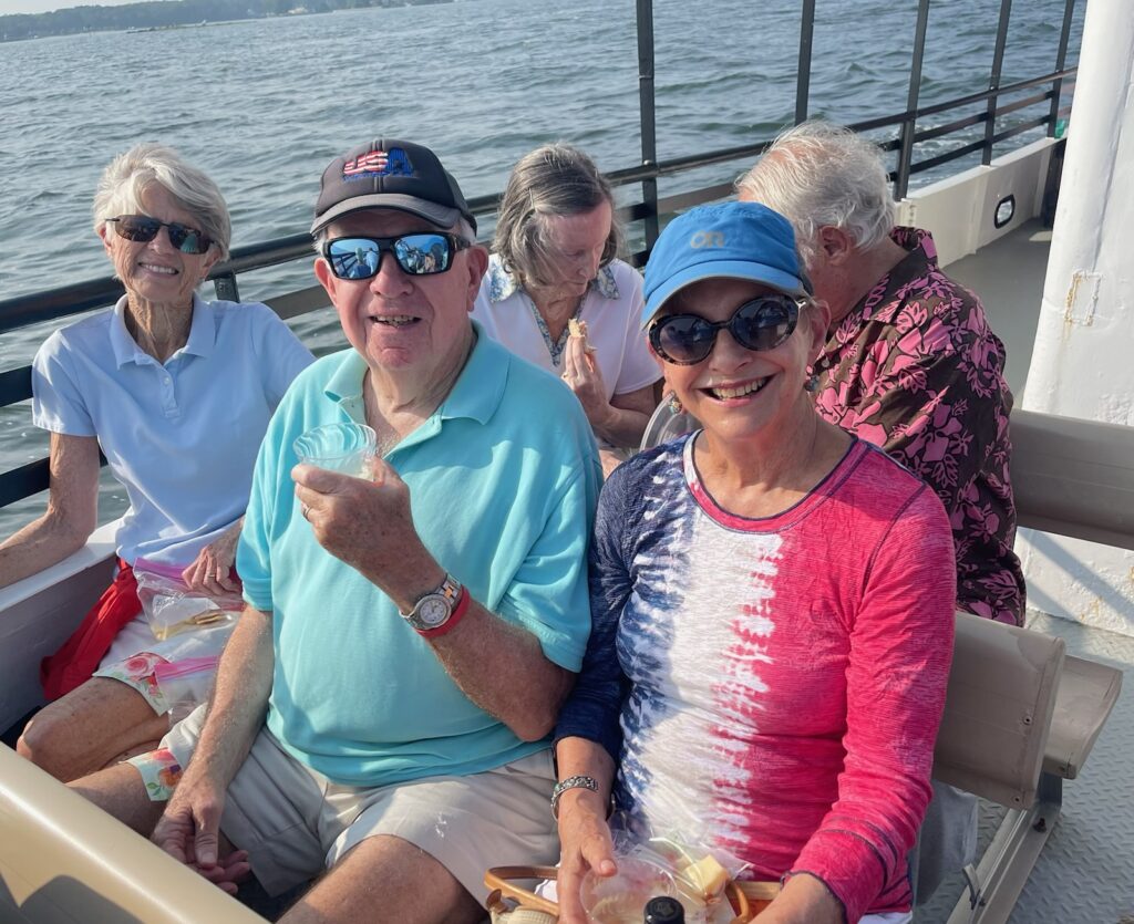 (PHOTO: SPRYE members enjoying the summertime “Cruise to Nowhere” boat ride on the Long Island Sound.)