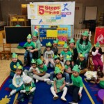 (PHOTO: 5 Steps to Five students celebrating St Patrick's Day at All Souls Community Center in Port Chester.)