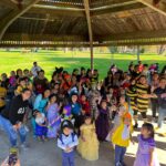 (PHOTO: Families of 5 Steps to Five celebrating Halloween at the pavilion at Lyon Park in Port Chester.)